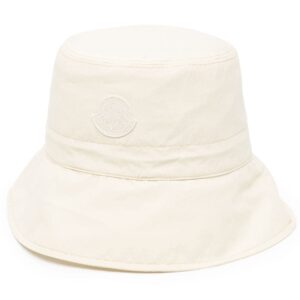 Moncler logo-patch cotton bucket hat