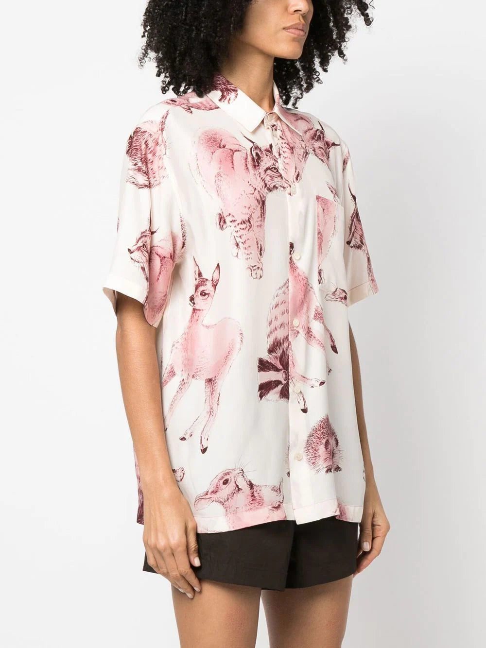 Stella McCartney all-over graphic print silk shirt - Image 3