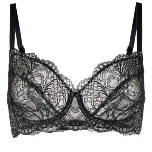 Hanro lace detail underwire bra