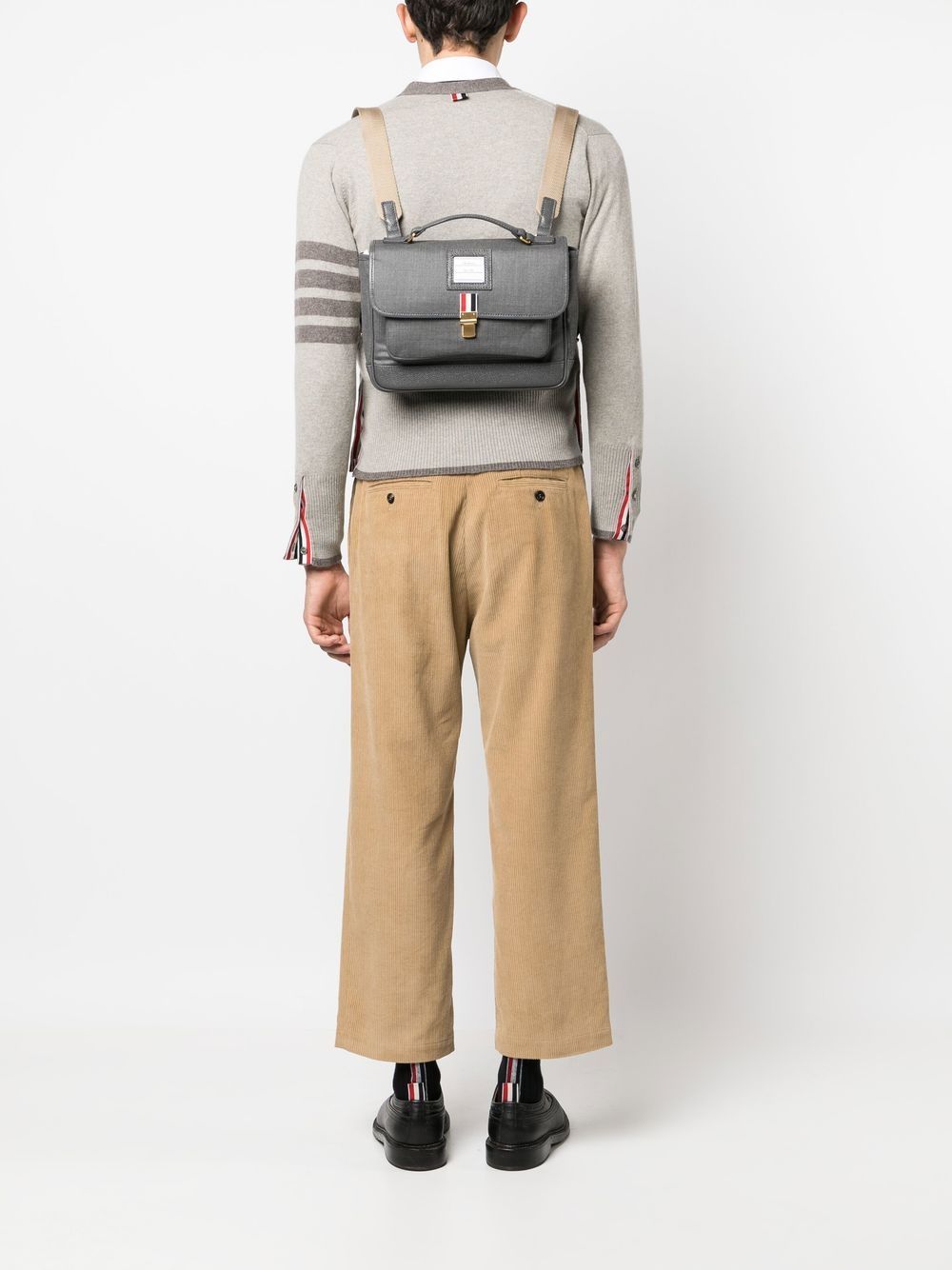 Thom Browne 120's twill school bag backpack - Image 2