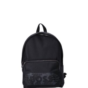 BOSS crystal-embellished logo backpack
