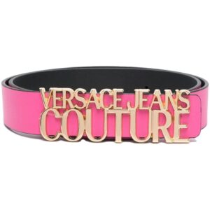 Versace Jeans Couture logo-buckle leather belt