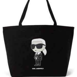 Karl Lagerfeld Ikonik logo-print tote bag