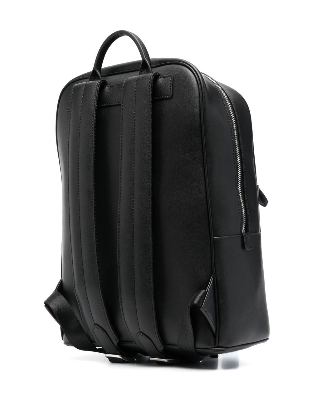 Karl Lagerfeld logo-patch leather backpack - Image 3