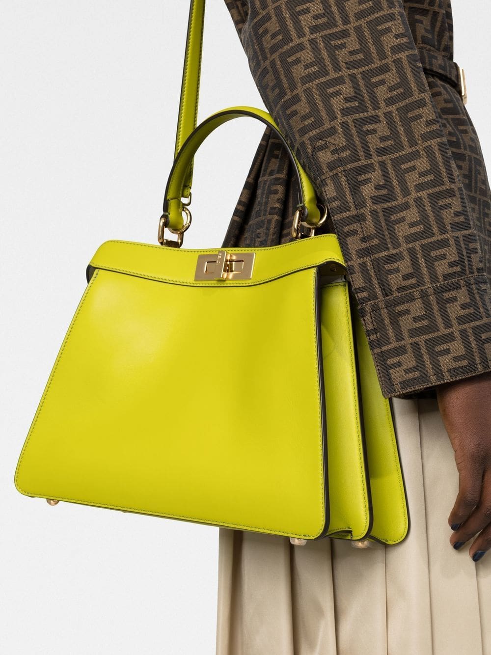 FENDI Peekaboo leather tote bag - Image 3