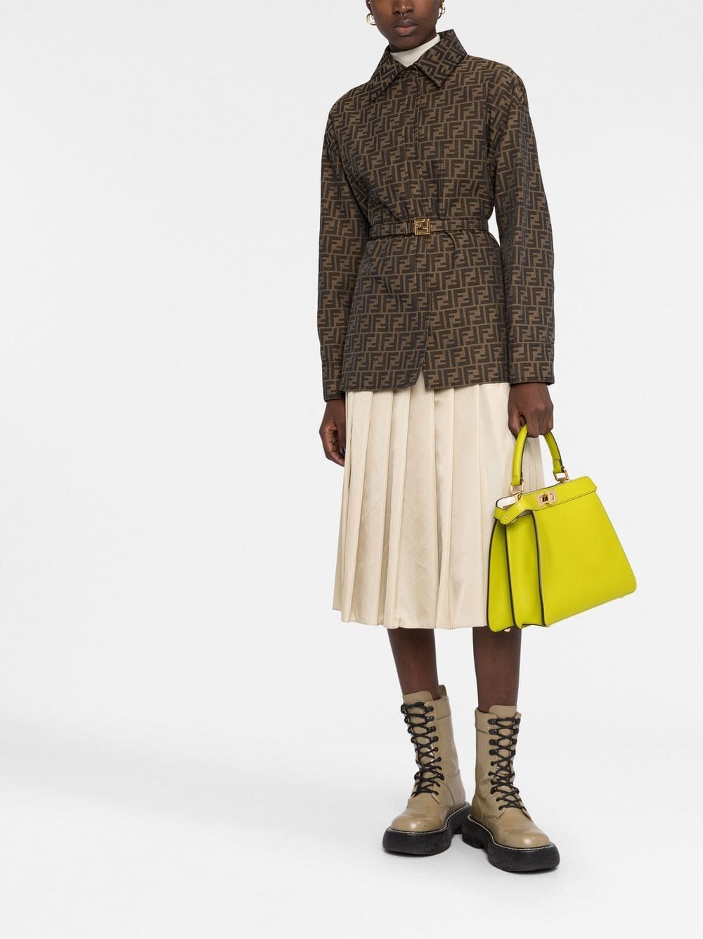 FENDI Peekaboo leather tote bag - Image 2