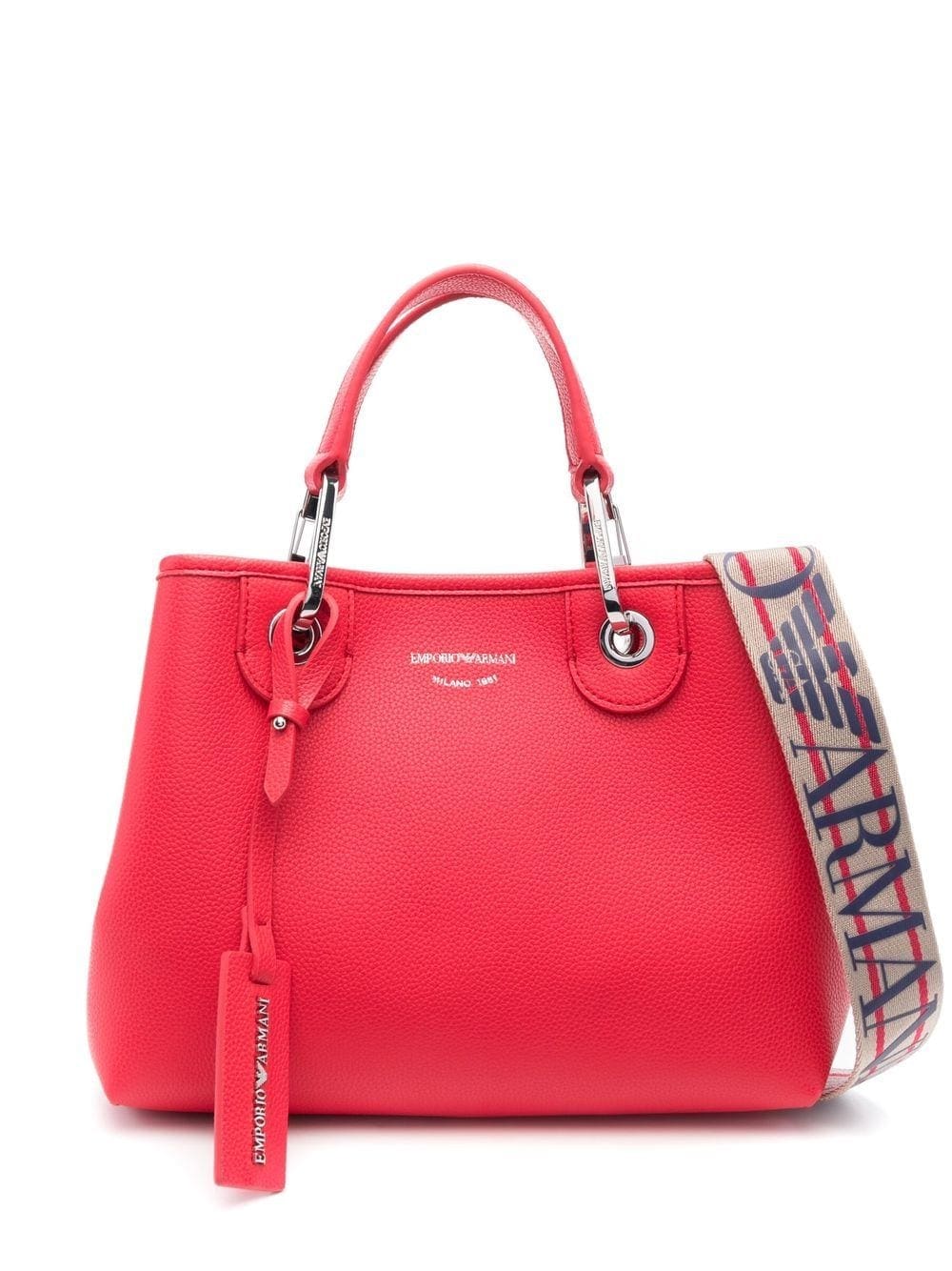 Emporio Armani logo-plaque tote bag