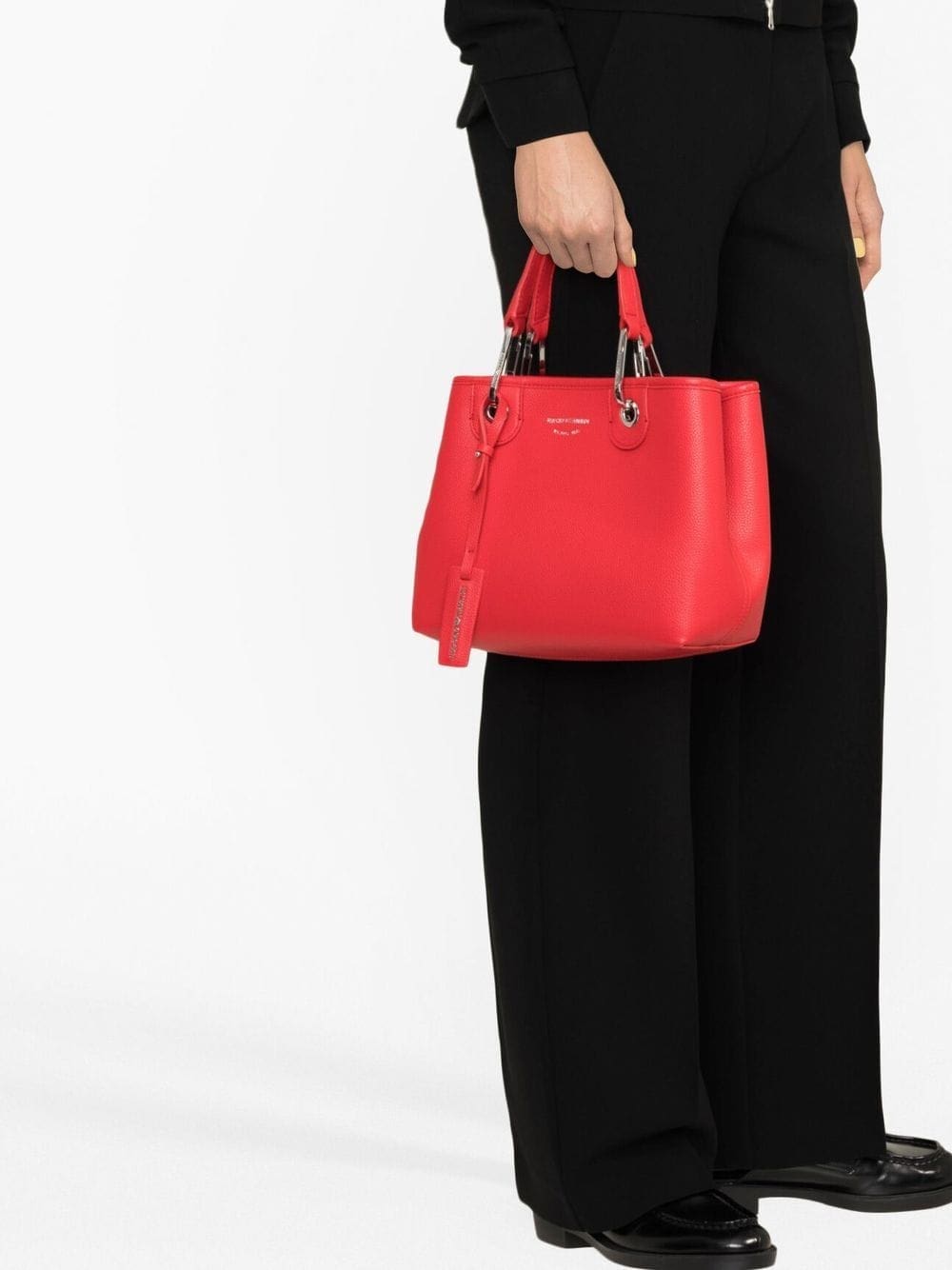 Emporio Armani logo-plaque tote bag - Image 3