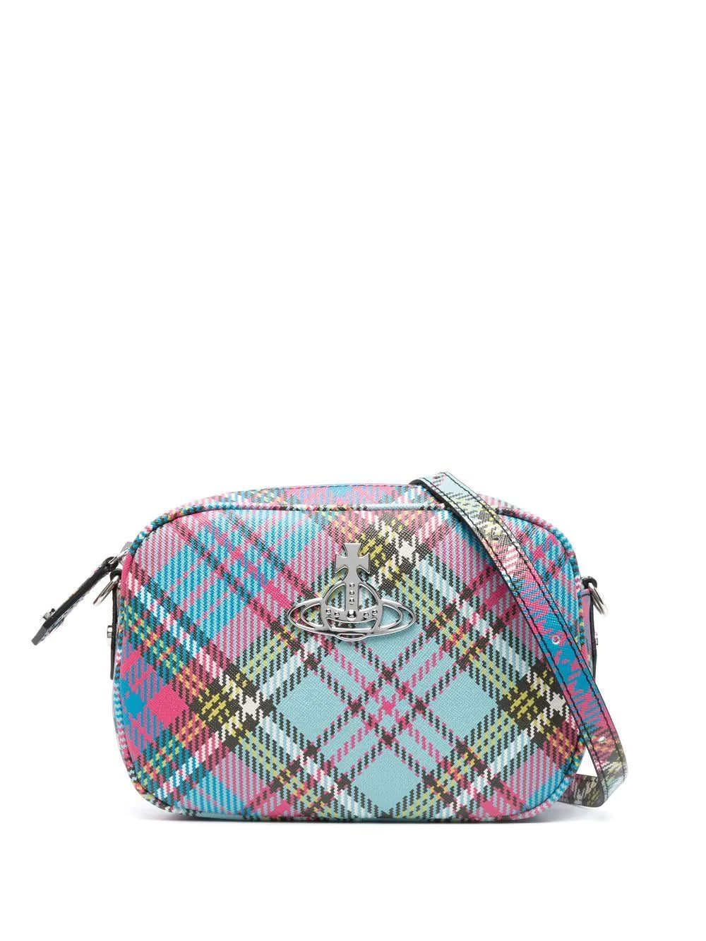 Vivienne Westwood Daisy tartan-print cross body bag