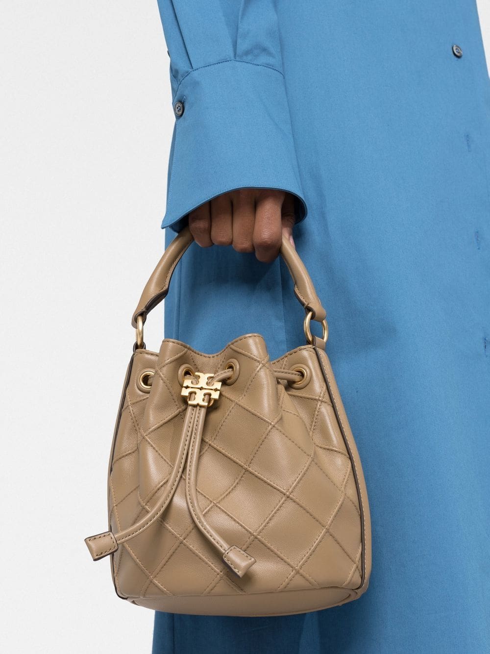 Tory Burch small Soft Fleming bucket bag - Image 3