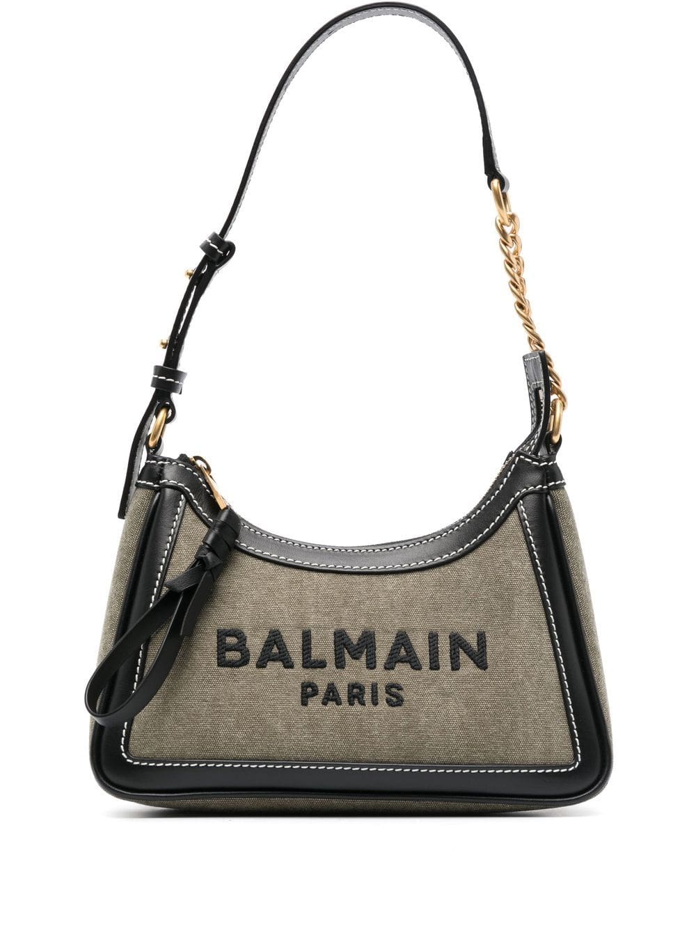 Balmain logo-print B-army shoulder bag