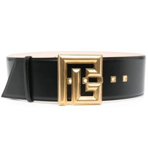 Balmain  logo-buckle leather belt