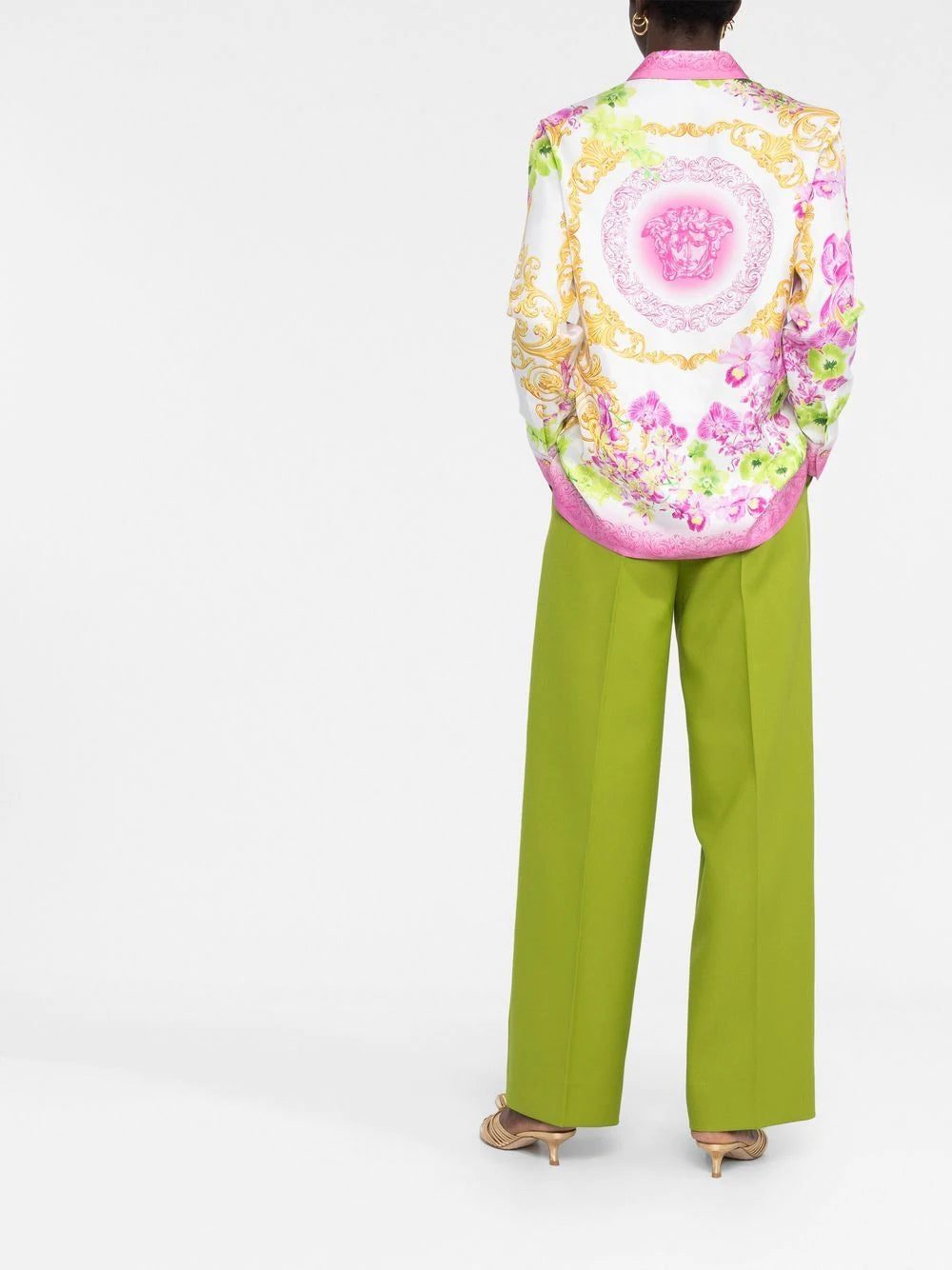 Versace button-down printed silk shirt - Image 4