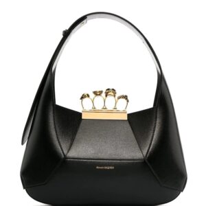 Alexander McQueen Four-Ring leather tote bag
