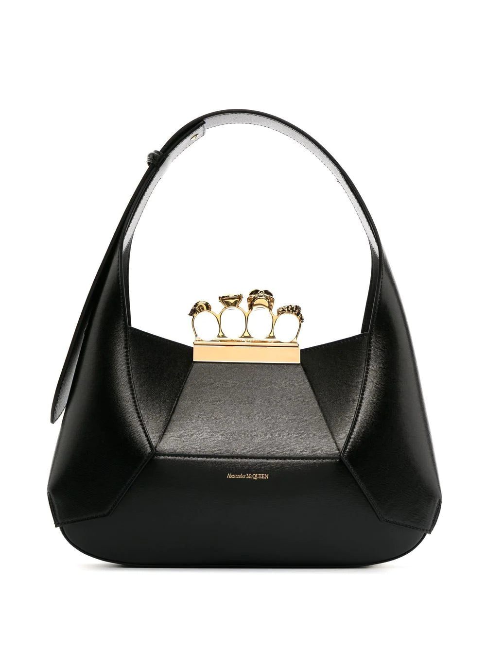 Alexander McQueen Four-Ring leather tote bag