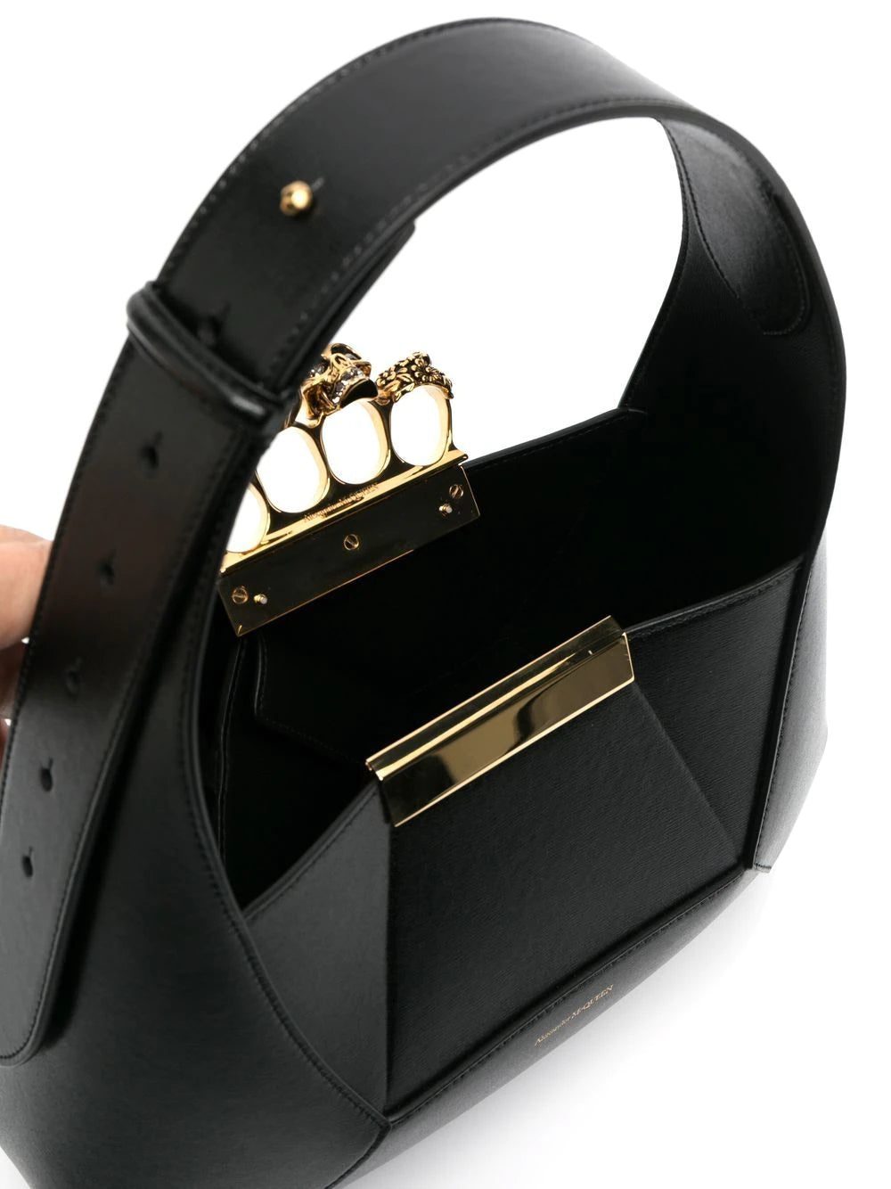 Alexander McQueen Four-Ring leather tote bag - Image 3