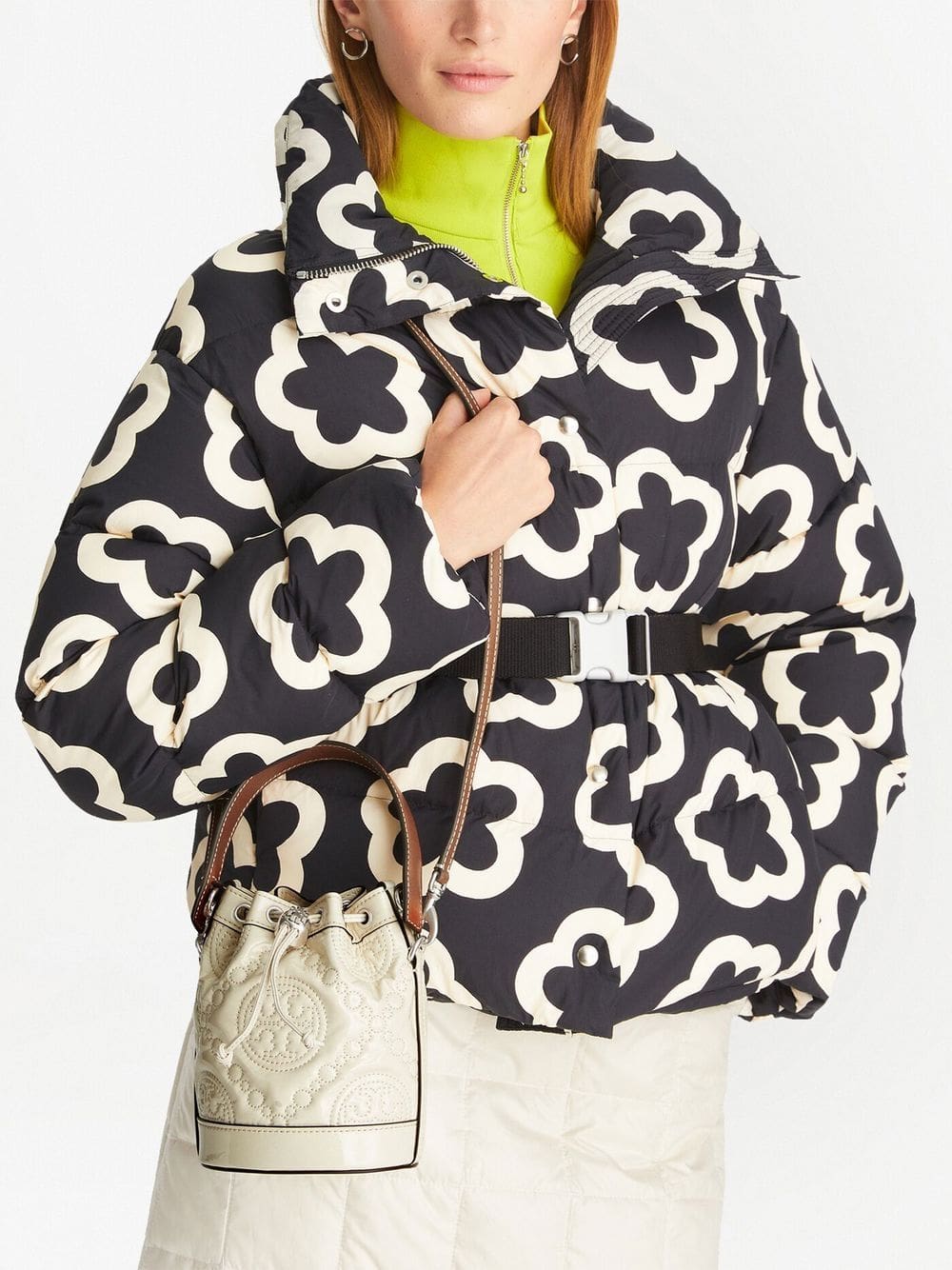 Tory Burch mini monogram-embroidered bucket bag - Image 2