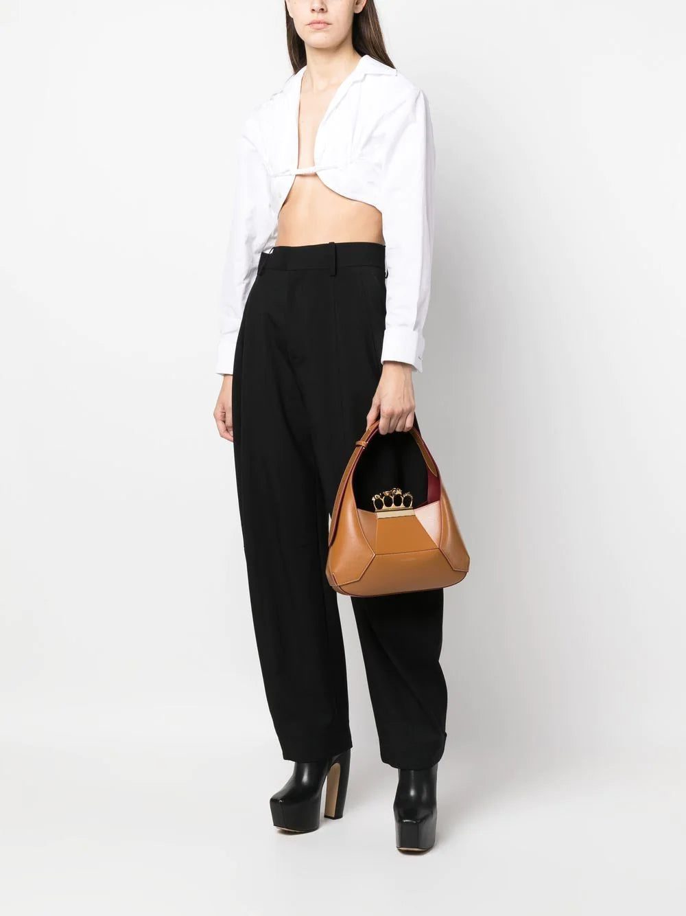 Alexander McQueen Four-Ring leather tote bag - Image 2