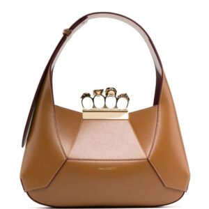 Alexander McQueen Four-Ring leather tote bag