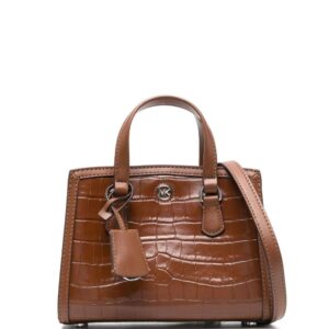 Michael Michael Kors  crocodile-effect logo-plaque tote bag