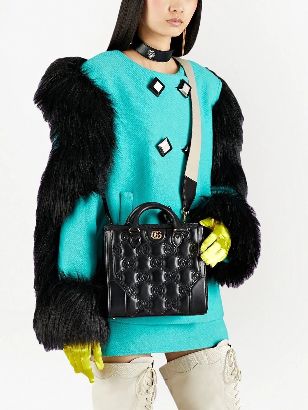 Gucci GG logo-embossed mini tote bag - Image 2