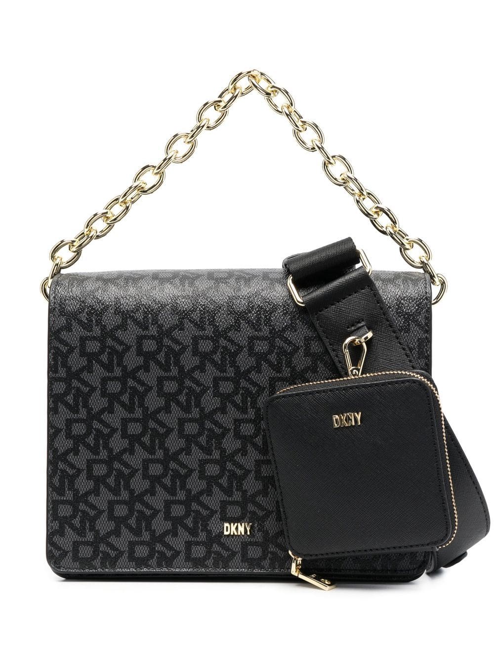 DKNY monogram-print tote bag