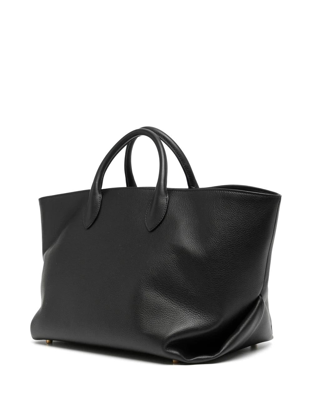 KHAITE engraved-logo leather tote - Image 3