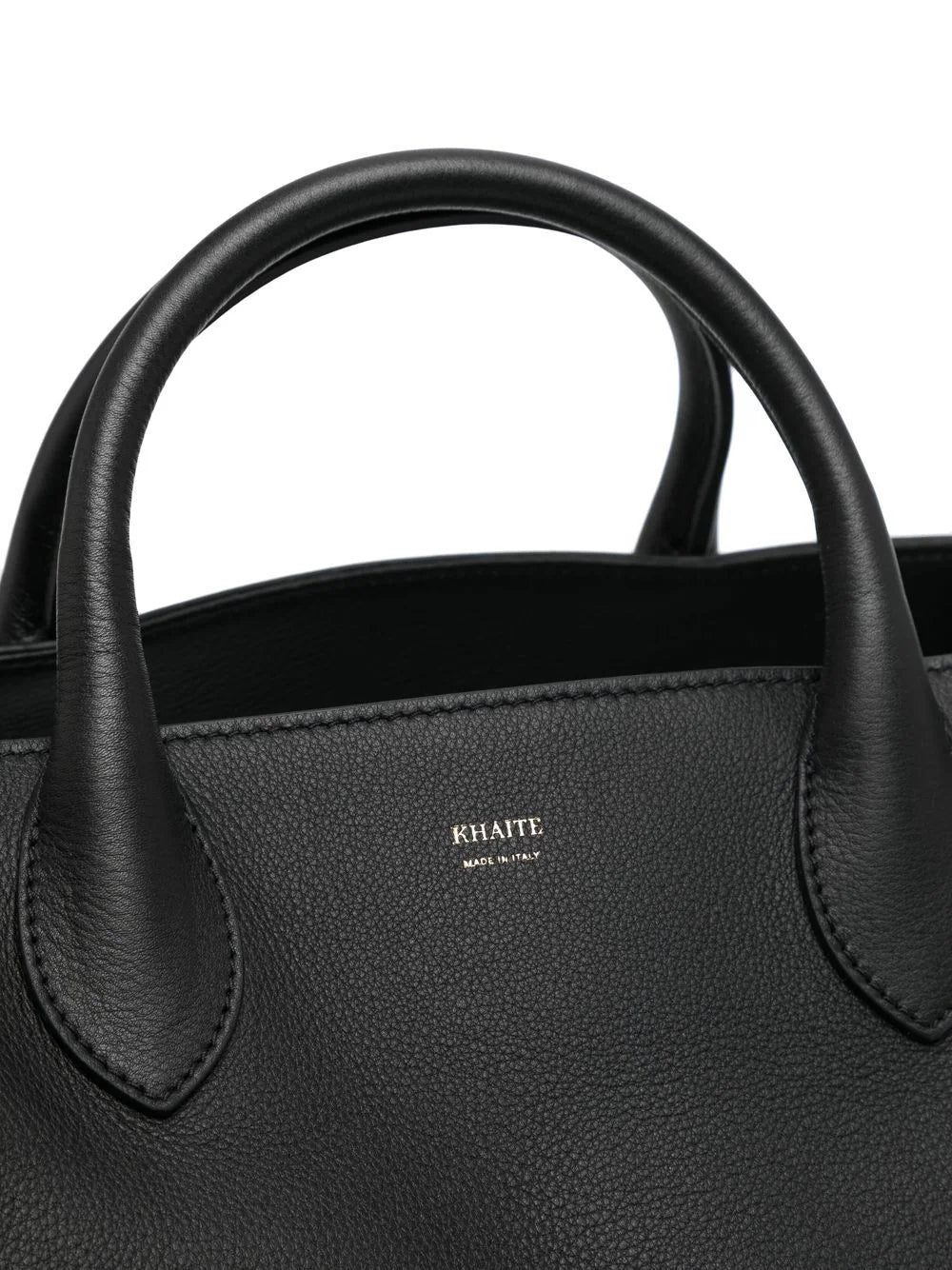 KHAITE engraved-logo leather tote - Image 4