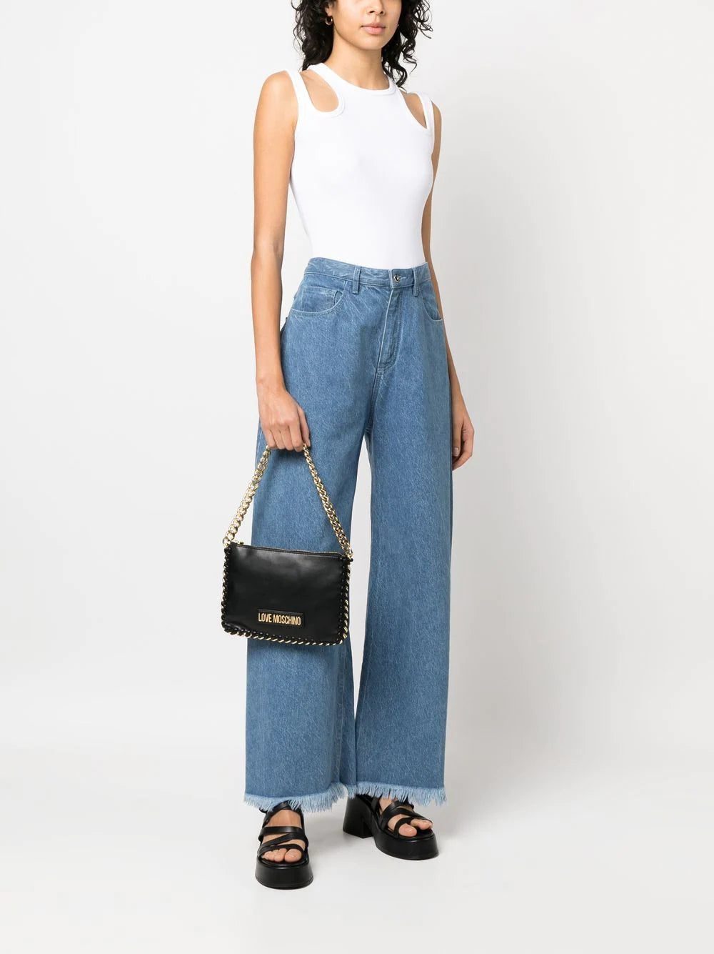 Love Moschino chain-link trim shoulder bag - Image 2