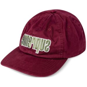 Supreme reverse-logo 6-panel cap