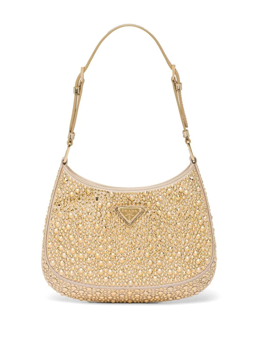 Prada Cleo crystal-embellished shoulder bag