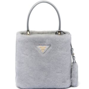 Prada Panier shearling mini-bag