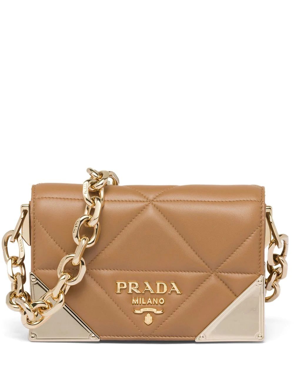 Prada quilted nappa leather shoulder bag