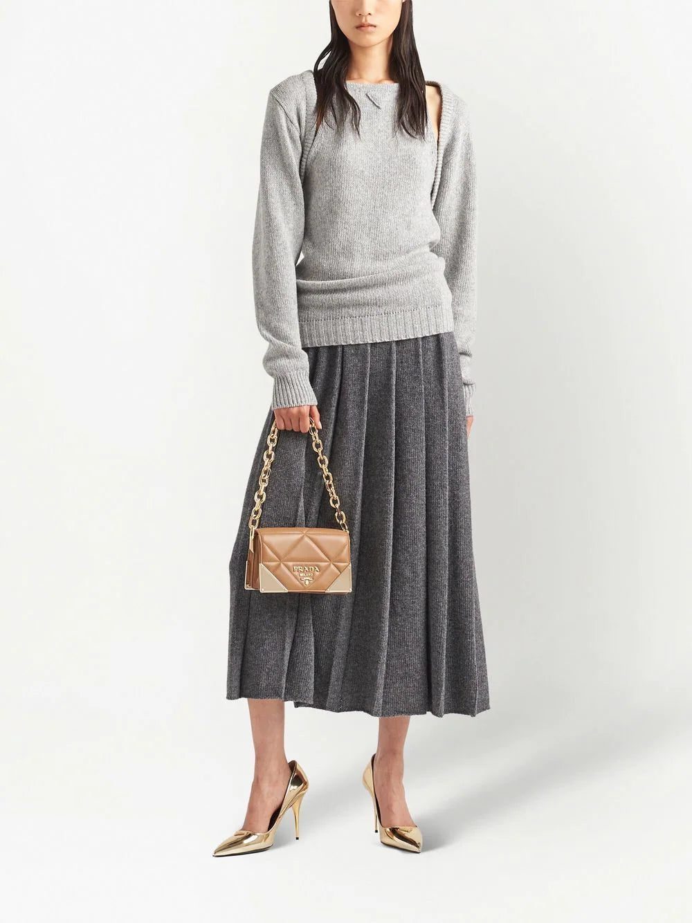 Prada quilted nappa leather shoulder bag - Image 2