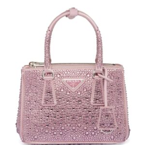 Prada  mini Galleria crystal-embellished tote bag