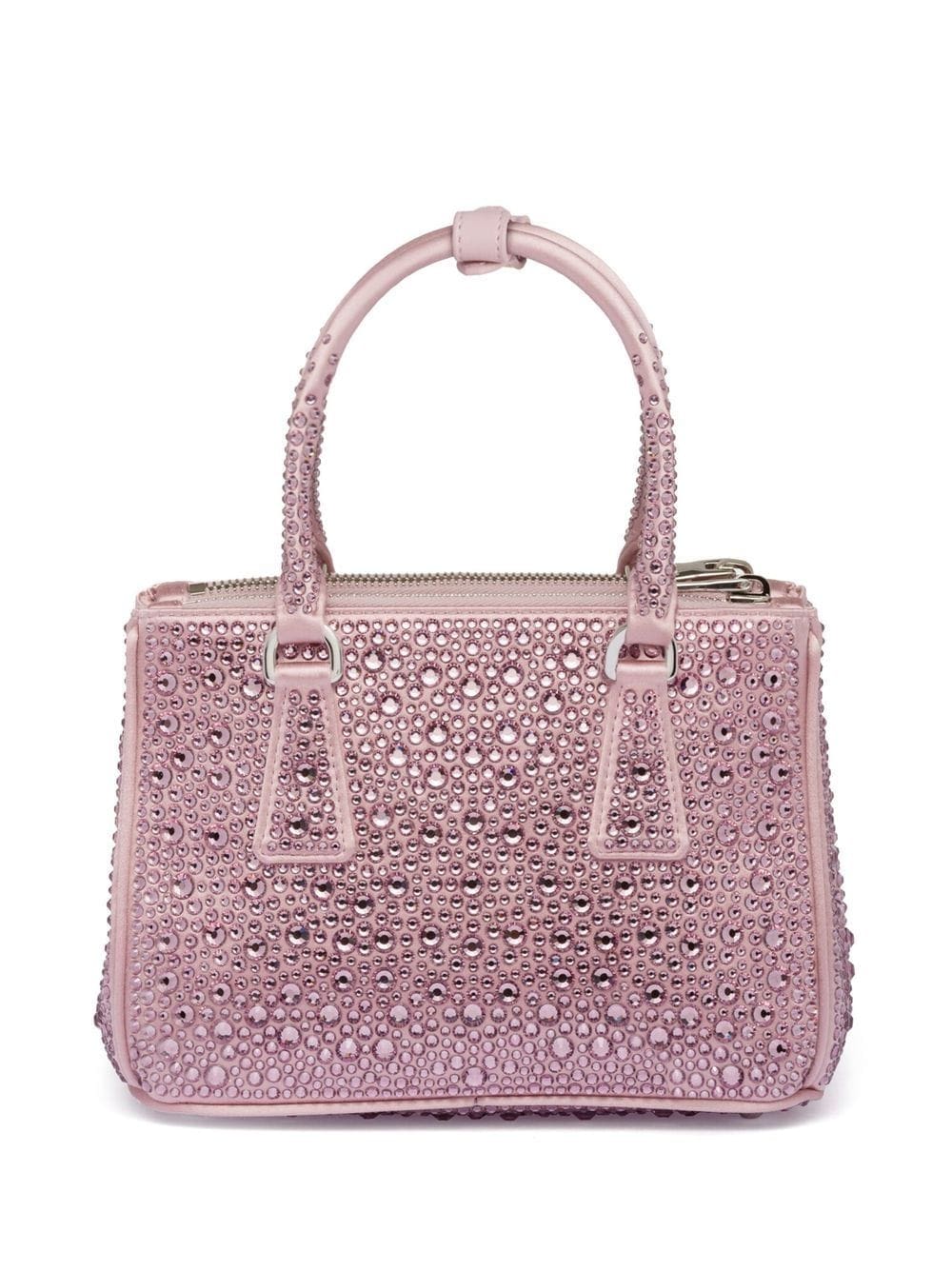 Prada Galleria crystal-embellished satin mini bag - Image 3