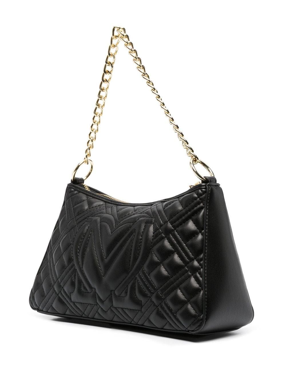Love Moschino quilted logo-plaque shoulder bag - Image 3