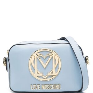 Love Moschino logo-plaque satchel bag