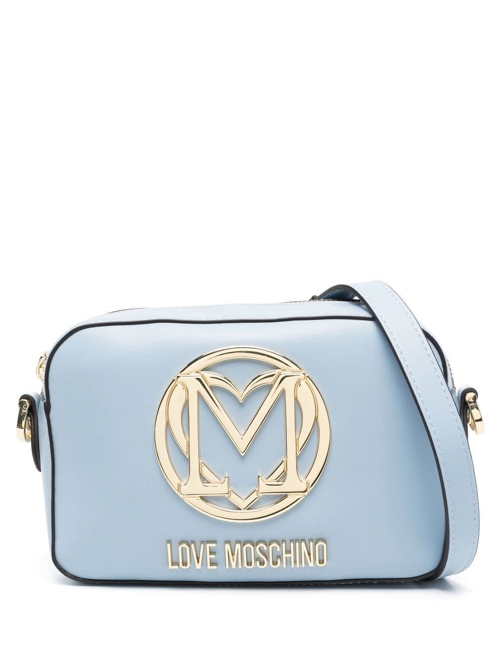 Love Moschino logo-plaque satchel bag