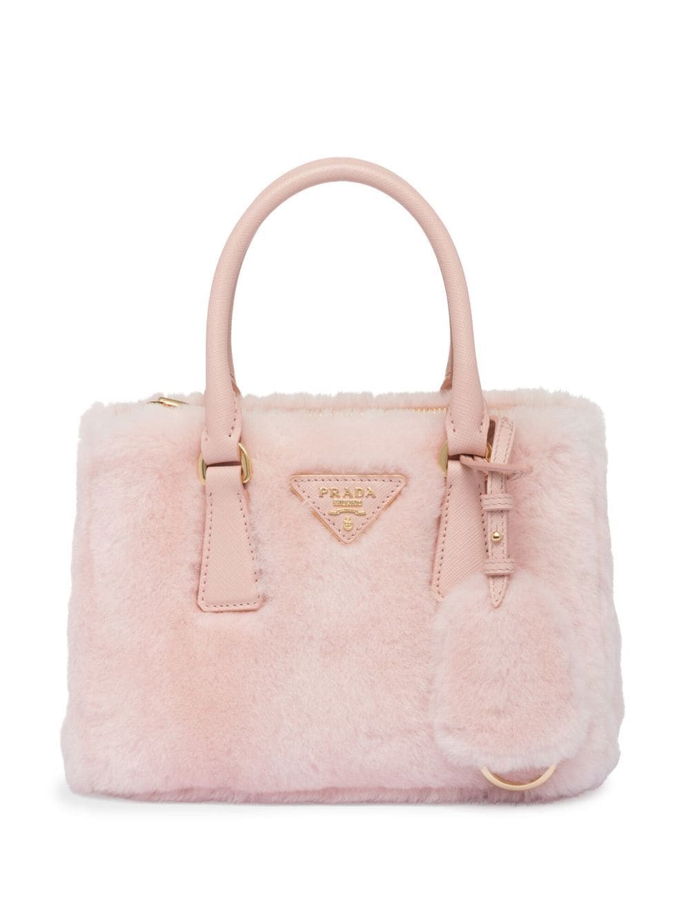 Prada Galleria shearling tote bag