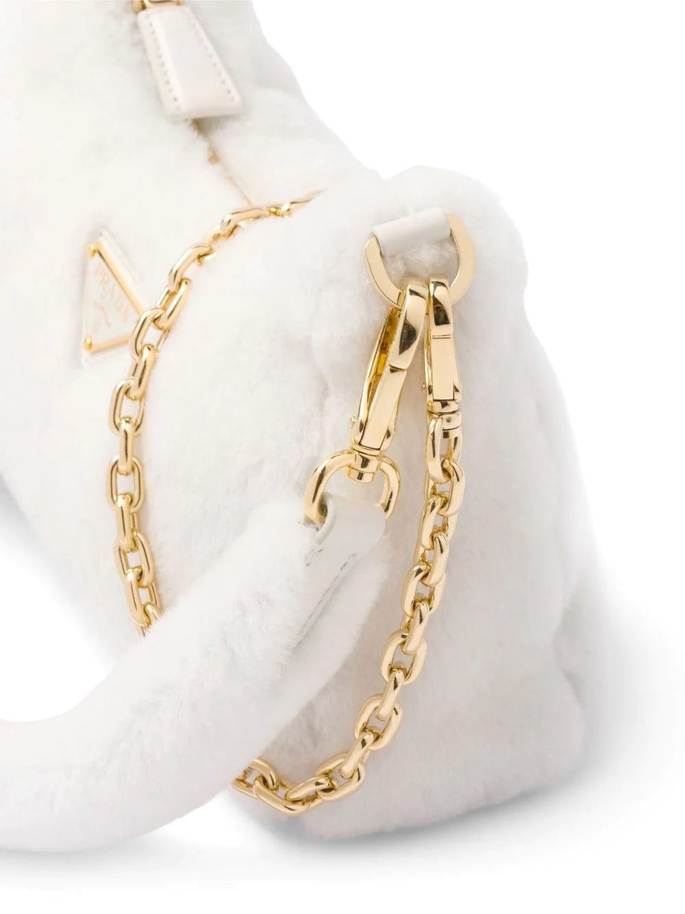 Prada mini shearling shoulder bag - Image 4