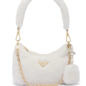 Prada  mini shearling shoulder bag