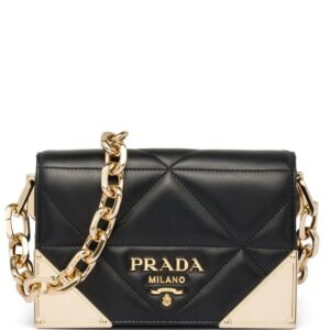 Prada  quilted nappa leather shoulder bag