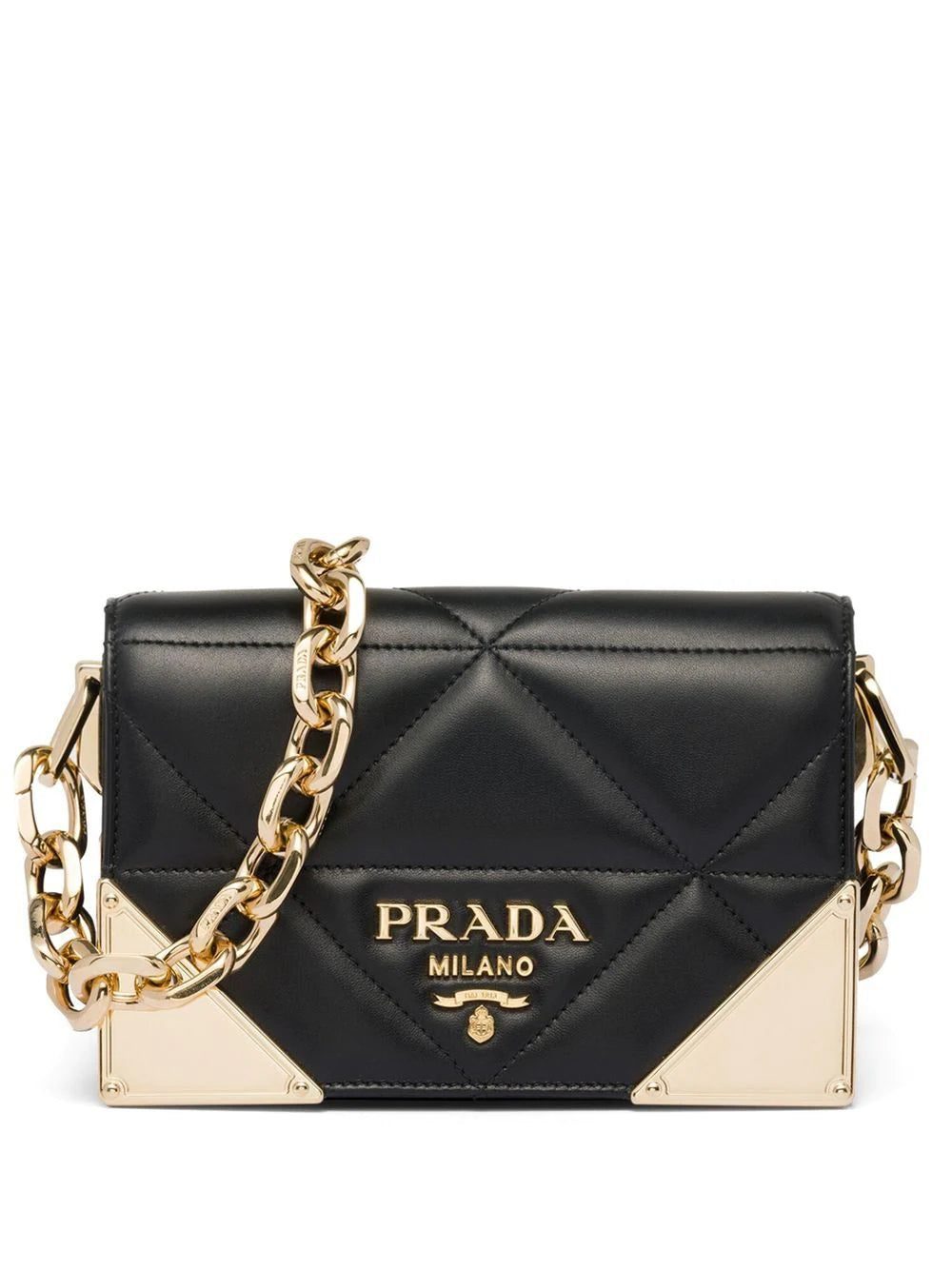 Prada quilted nappa leather shoulder bag