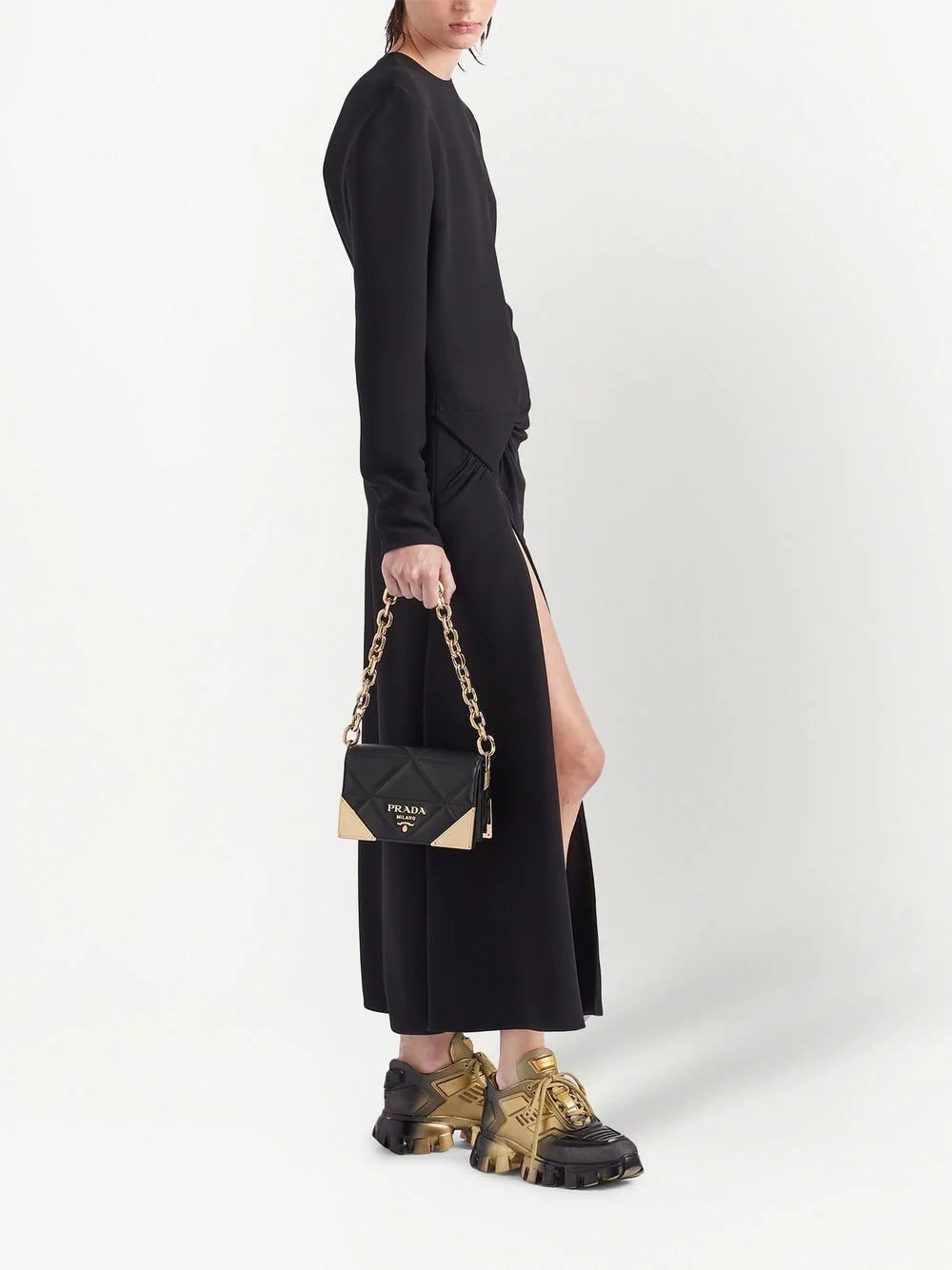 Prada quilted nappa leather shoulder bag - Image 2