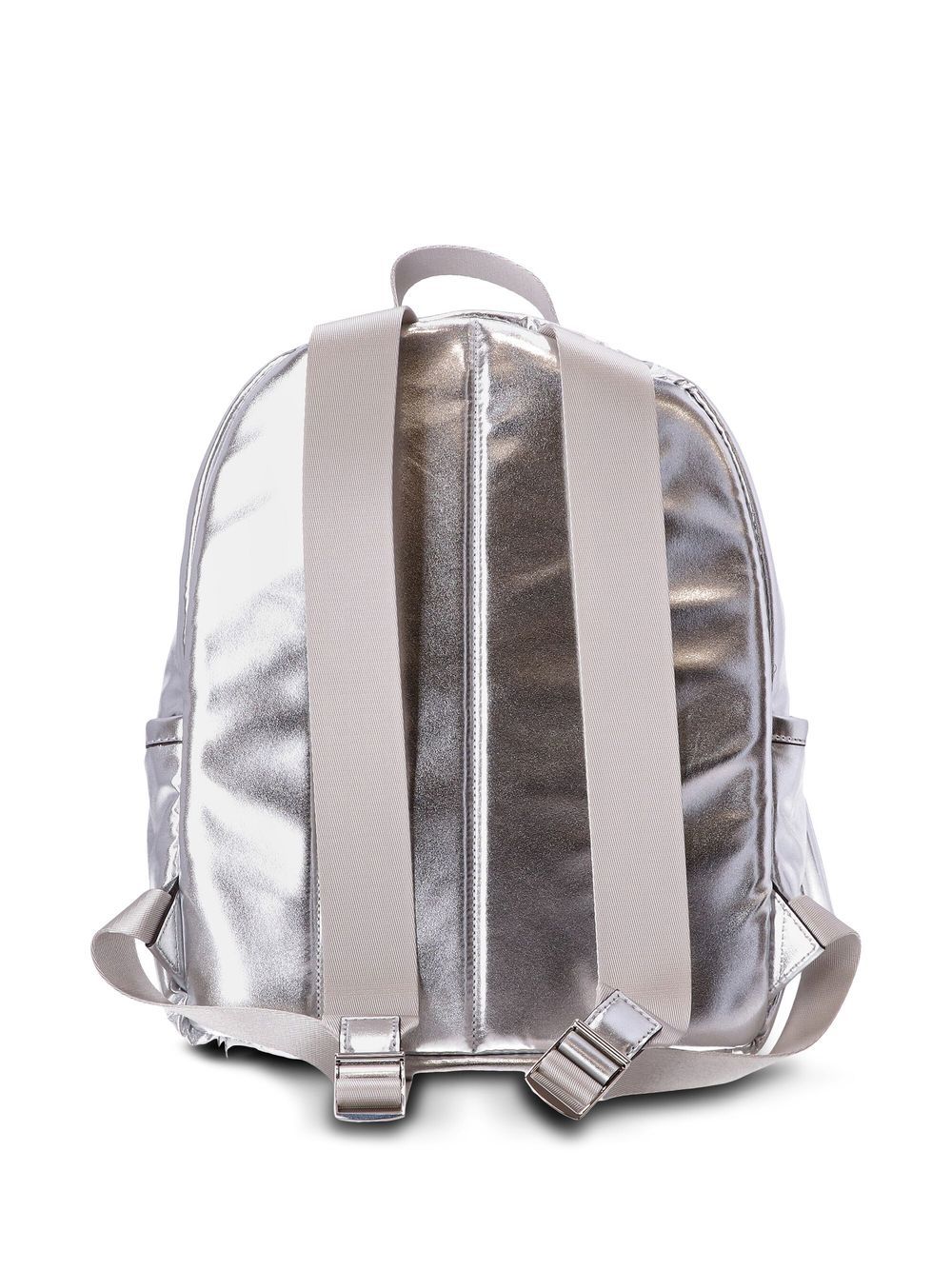 Micheal kors logo-lettering metallic backpack - Image 2