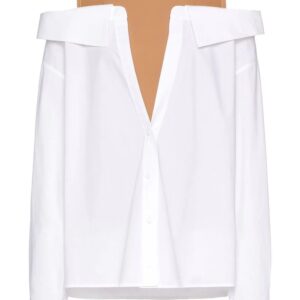 Valentino Garavani  layered cotton-poplin shirt