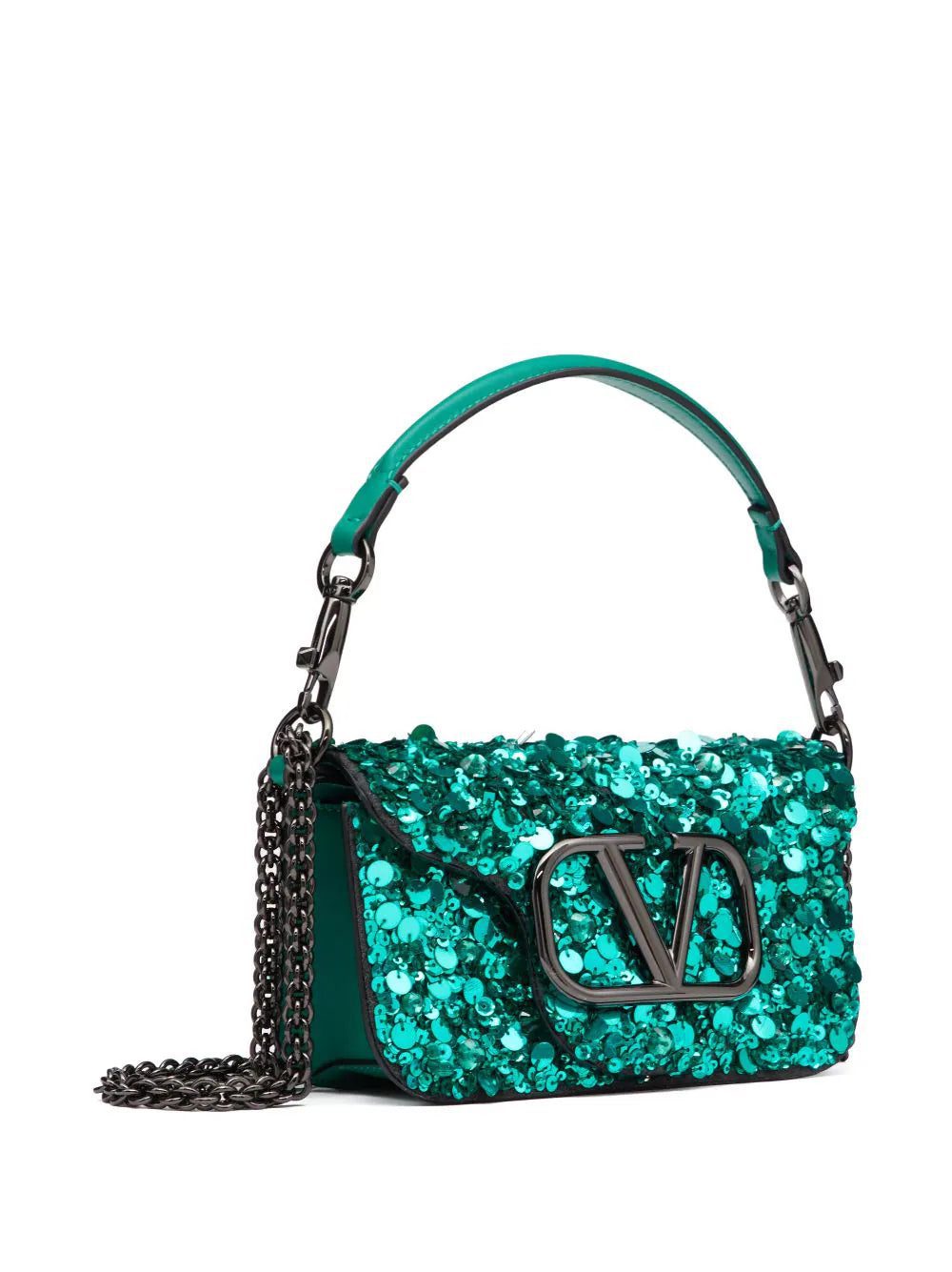 Valentino Garavani Locò VLogo sequin shoulder bag - Image 4