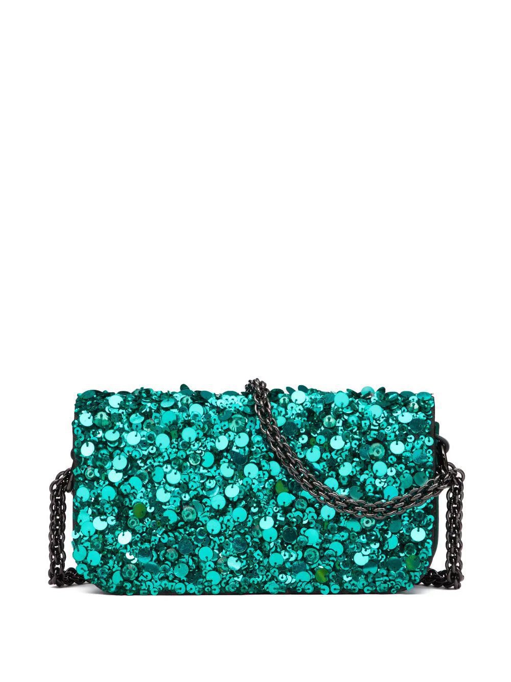 Valentino Garavani Locò VLogo sequin shoulder bag - Image 2