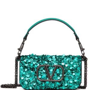 Valentino Garavani Locò VLogo sequin shoulder bag